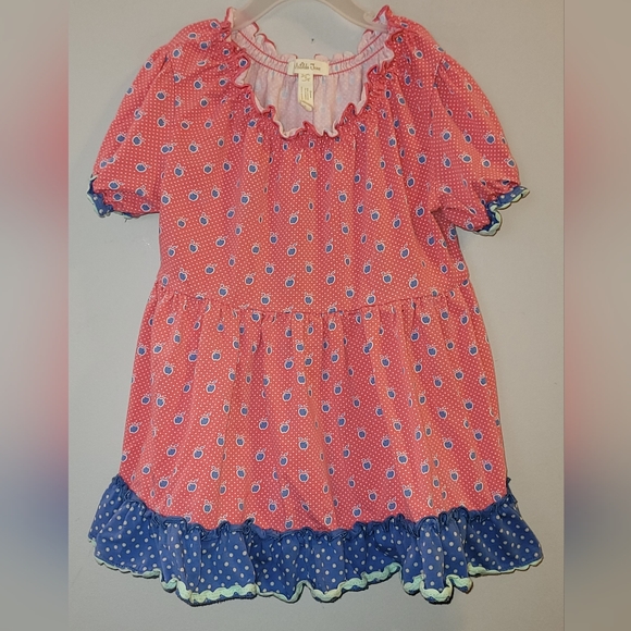 Matilda Jane Other - 🍏 Matilda Jane Friends Forever Jennifer Apple Print Peasant Top Girls Size 8